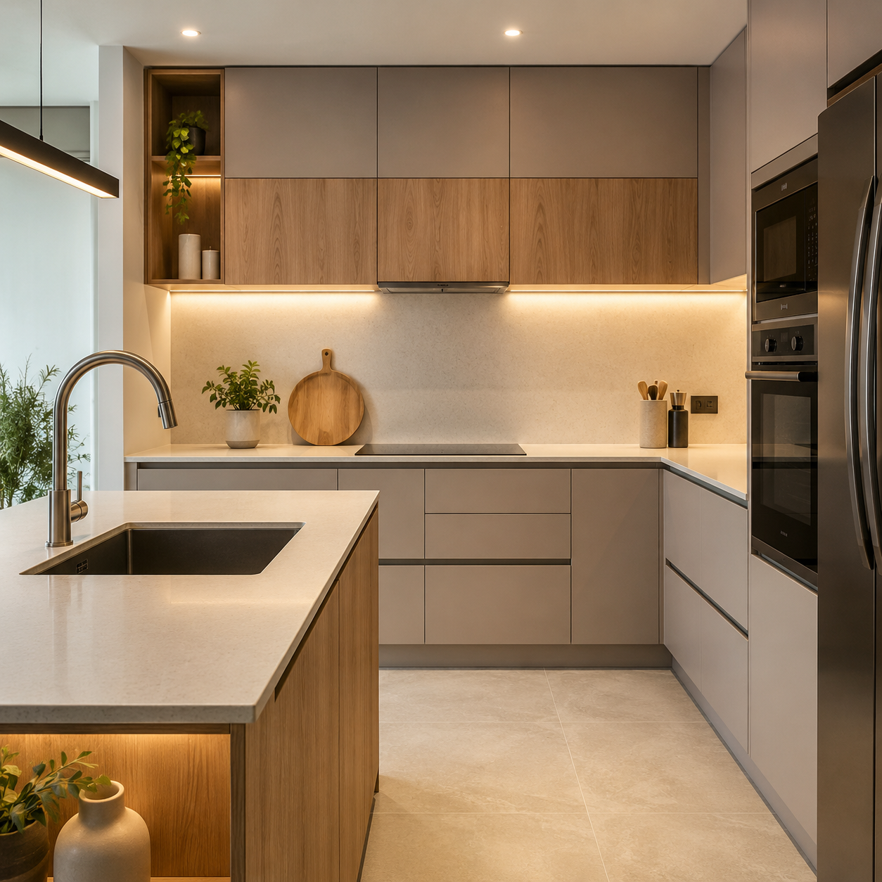 Cocina estilo moderno